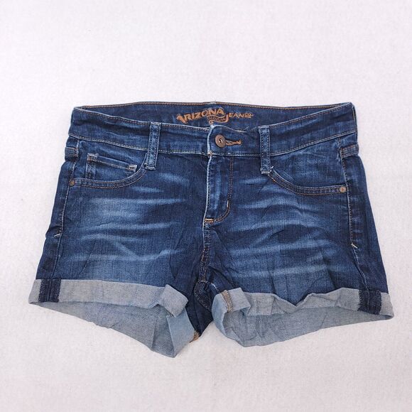 Arizona Jean Co Button Zip Casual Denim Jean Short Shorts Womens Size 5 Blue - Picture 1 of 8